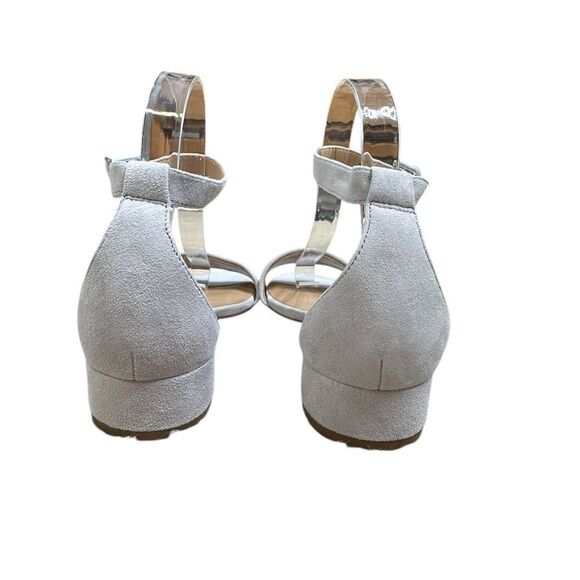 Banana Republic Light Blue Suede Block Heel Sandal | Size 8 - Picture 4 of 7